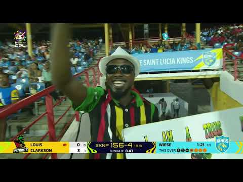 St. Kitts & Nevis Patriots vs Saint Lucia Kings |Caribbean Premier League| Match 13 | SportsMax Zone