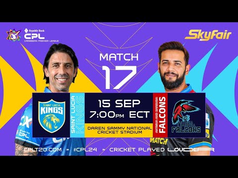 LIVE | St Lucia Kings vs Antigua & Barbuda Falcons | CPL 2024