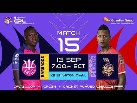 LIVE | Barbados Royals vs Trinbago Knight Riders | CPL 2024