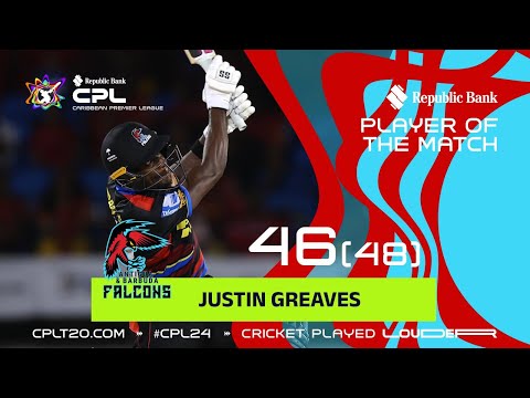 Justin Greaves’ Batting BRILLIANCE! | CPL 2024