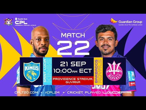LIVE | St Lucia Kings vs Barbados Royals | CPL 2024