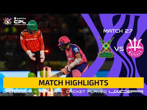 Highlights | Guyana Amazon Warriors vs. Barbados Royals | CPL 2024