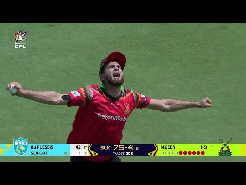 Imran Tahir DIVES for an amazing catch! | CPL 2024