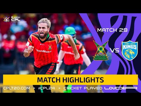 Highlights | Guyana Amazon Warriors vs. St Lucia Kings  | CPL 2024