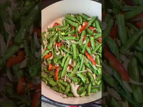 String Beans Tomato And Saltfish | CaribbeanPot.com
