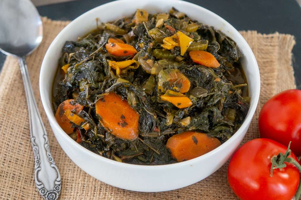 Meatless Jute Leaves Stew (Lalo Stew)