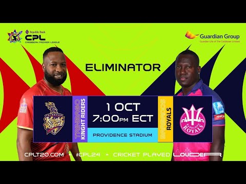 LIVE | ELIMINATOR | Trinbago Knight Riders vs Barbados Royals | CPL 2024