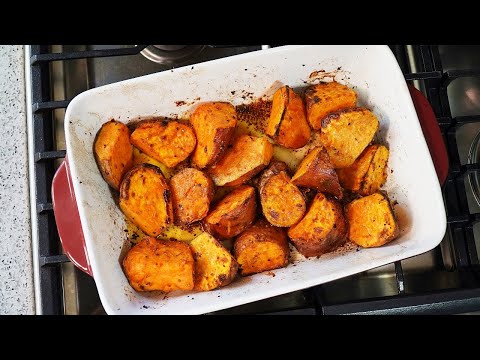 Simple Oven Roasted Sweet Potatoes | CaribbeanPot.com