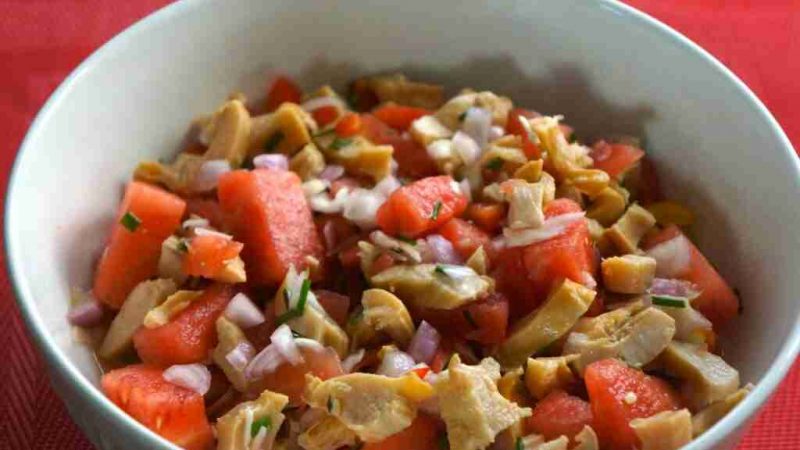 Refreshing Conch Salad With Watermelon Recipe