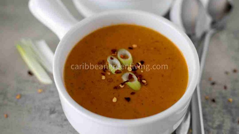 Butternut Squash Soup With A Baharat Twist
