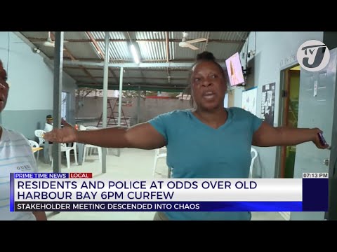 Residents & Police at Odds Over Old Harbour Bay 6pm Curfew | TVJ News