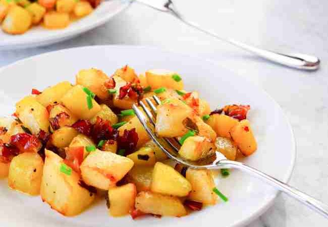 Sautéed Chayote With Butter, Oil, And Prosciutto