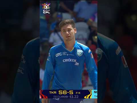 Noor Ahmad Lakanwal takes the prized wicket of Dre Russ 🇦🇫