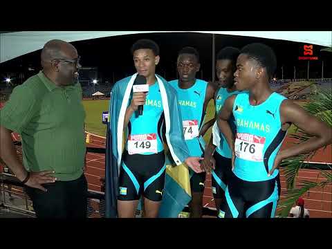Bahamas | Boys 4x400M U-17 winners | Interview | CARIFTA 2025 Trinidad & Tobago | SportsMax TV