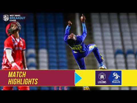 Highlights | Trinidad and Tobago Legions vs Barbados Pelicans | West Indies T20 Breakout League
