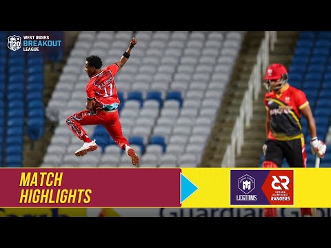 Highlights| Trinidad & Tobago Legions vs. Guyana Rainforest Rangers |West Indies T20 Breakout League