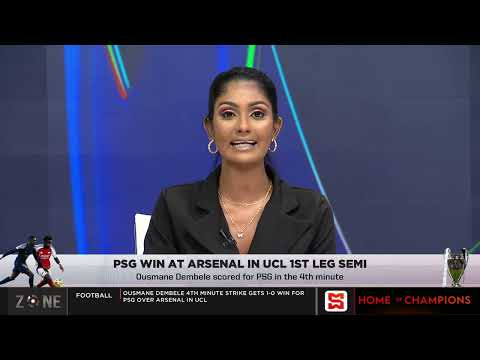 PSG win at Arsenal in UCL 1st leg semi final | SportsMax Zone