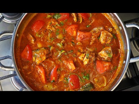 Curry Mackerel With Tomato Sauce | CaribbeanPot.com