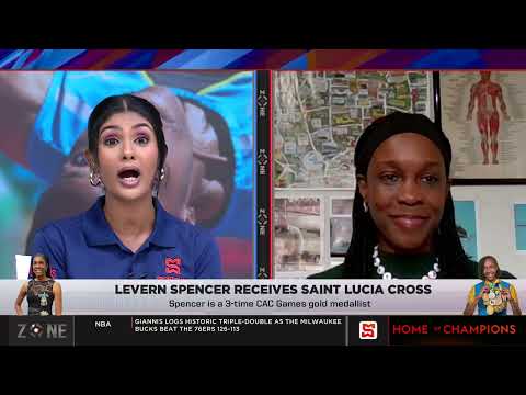 Levern Spencer receives Saint Lucia cross | SportsMax Zone