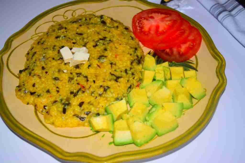 Cornmeal With Spinach (Polenta With Spinach)