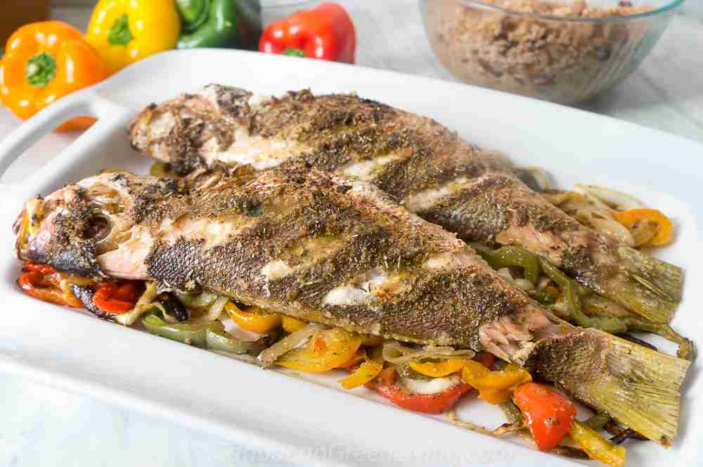 Mediterranean-Inspired Roasted Red Snapper With Bell Peppers