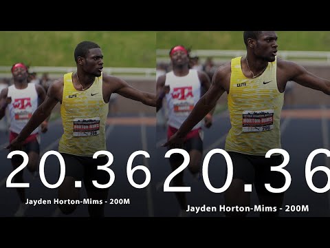 Jayden Horton-Mims blazes to 20.36