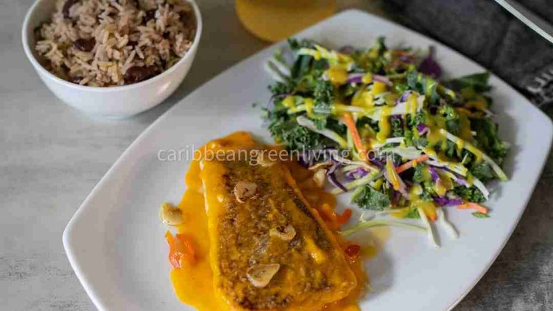 Crispy Snapper Fillets With Creamy Squash Sauce: A Caribbean Fusion