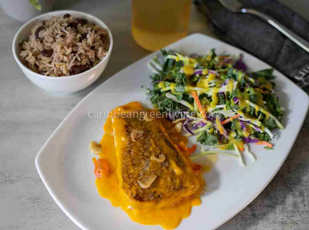 Crispy Snapper Fillets With Creamy Squash Sauce: A Caribbean Fusion