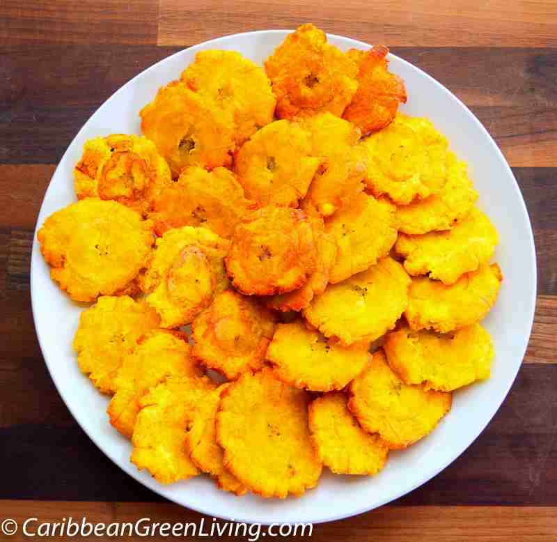 Crispy Fried Green Plantains