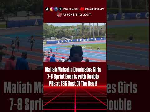 Double PB Alert for 7-8 Age Group Star Maliah Malcolm!