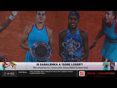 Is Sabalenka a “Sore Loser?” | SportsMax Zone