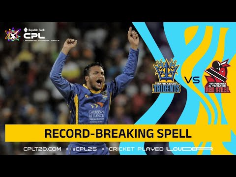 Shakib Al Hasan’s RECORD-BREAKING Spell in FIRST-EVER CPL Match!
