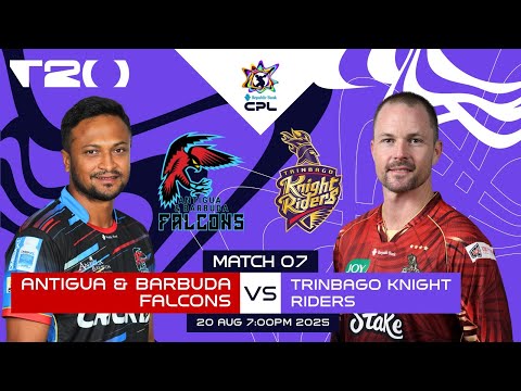 LIVE | Antigua & Barbuda Falcons vs Trinbago Knight Riders | CPL 2025