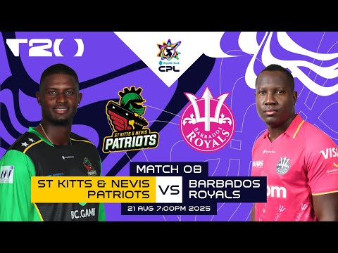 LIVE | St Kitts & Nevis Patriots vs Barbados Royals | CPL 2025
