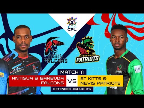 Extended Highlights | Antigua And Barbuda Falcons vs. St Kitts & Nevis Patriots | CPL 2025