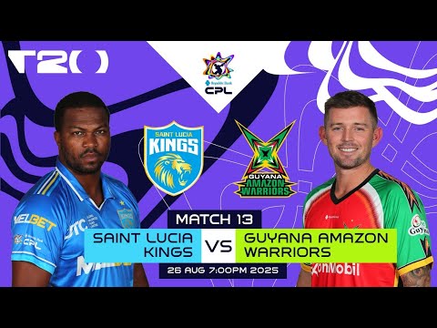 LIVE | St Lucia Kings vs Guyana Amazon Warriors | CPL 2025
