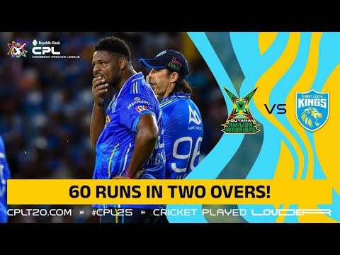 Guyana SMASH 60 Runs in TWO Overs! | CPL 2025