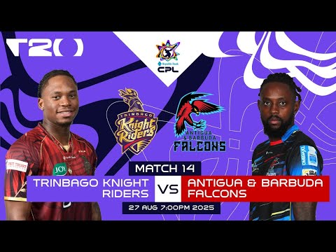 LIVE | Trinbago Knight Riders vs Antigua & Barbuda Falcons | CPL 2025
