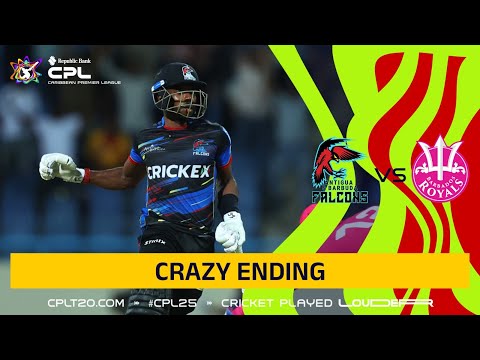 AMAZING Finish to Antigua & Barbuda Falcons vs Barbados Royals | CPL 2025