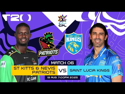 LIVE | St Kitts & Nevis Patriots vs St Lucia Kings | CPL 2025
