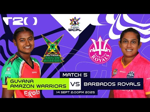 LIVE | Barbados Royals Women vs Guyana Amazon Warriors Women | WCPL 2025