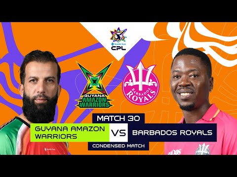 Condensed Match | Guyana Amazon Warriors vs Barbados Royals | CPL 2025