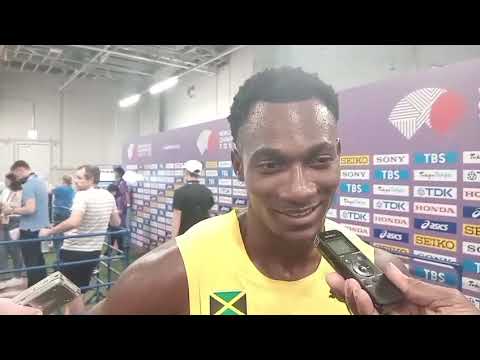 Bryan Levell smiles after 19.78 run