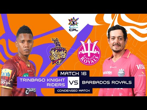 Condensed Match | Trinbago Knight Riders vs Barbados Royals | CPL 2025