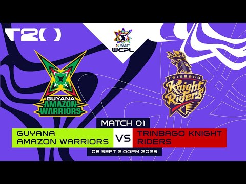 LIVE | Guyana Amazon Warriors Women vs Trinbago Knight Riders Women | WCPL 2025