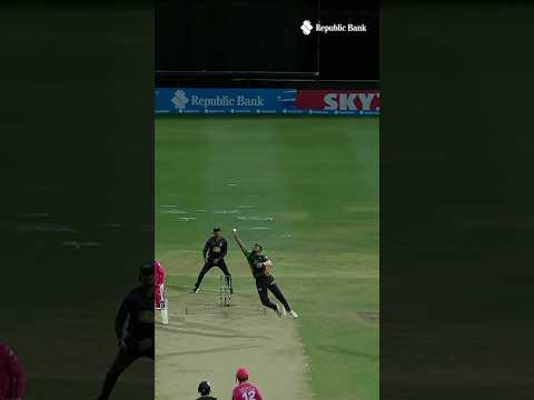 INCREDIBLE caught and bowled! 😱