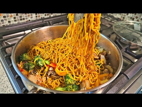 Easy Hoisin Noodles With Chicken | CaribbeanPot.com