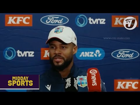 West Indies Play New Zealand in 1st T20i on Wednesday #tvjmiddaysports