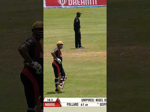 Pollard’s HILARIOUS wide ball protest 😡😂