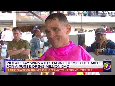 Rideallday Wins 4th Staging of Mouttet Mile for a Purse of $45 Million JMD | TVJ News